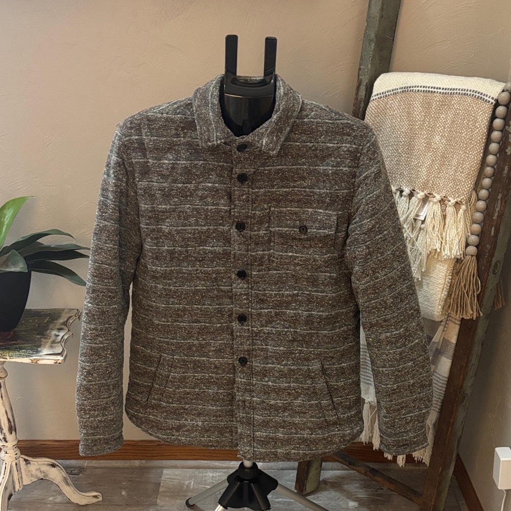 Grayers Charcoal and Taupe Striped Jacket
